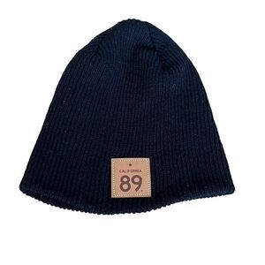 California 89 Black Knit Beanie